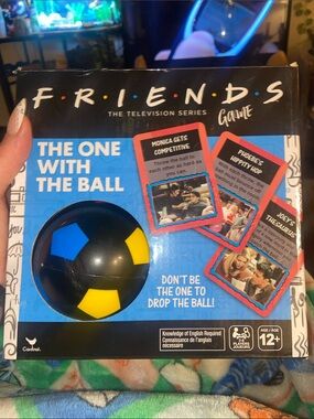 FRIENDS Party Game with Black, Blue & Yellow Ball